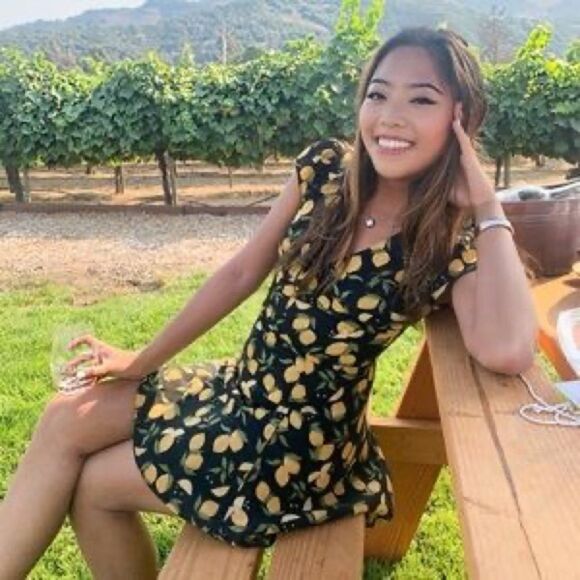 Reformation Deven Dress in Lemon Print